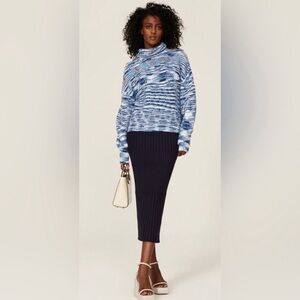 Staud Benny Intarsia-knit Sweater